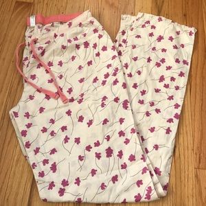 Pink and purple flower pajama pants!