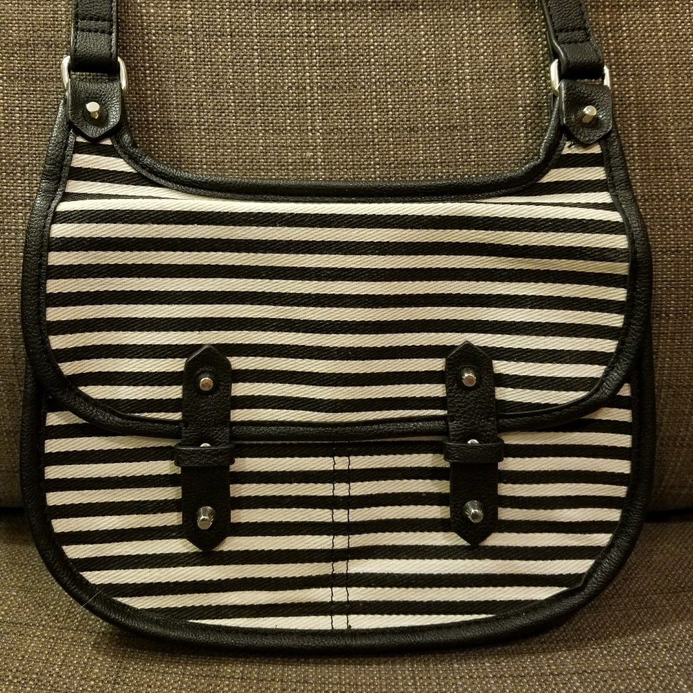 madden girl Striped Crossbody
