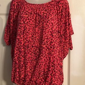 Loft animal print top