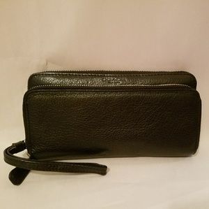 Coach Park Leather Wallet: Black