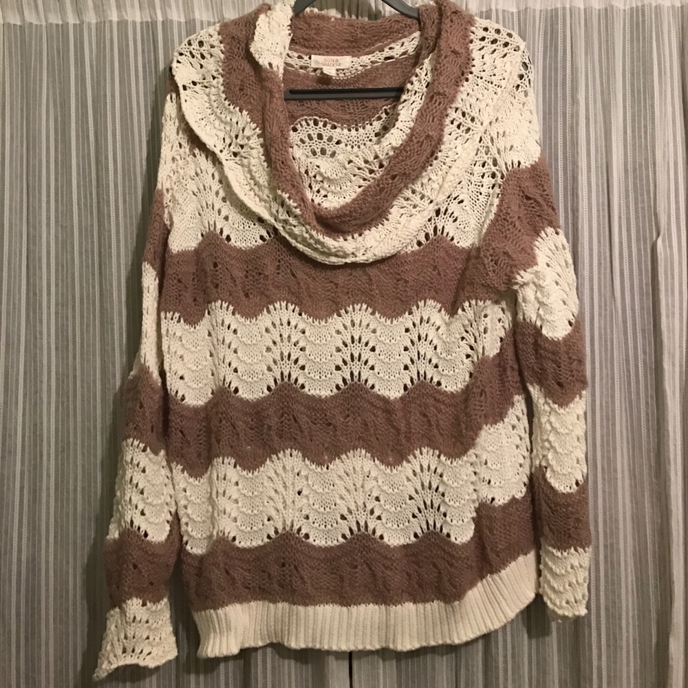 Brown & Cream Sweater