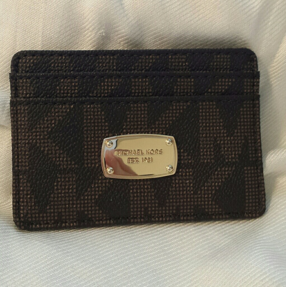 New Michael Kors card holder brown