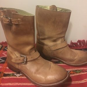 ASH light brown leather boots