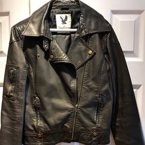 Vintage Havana choc brn bomber style jacket