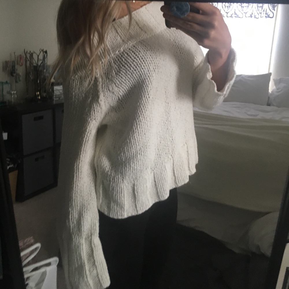Free People White Sweater