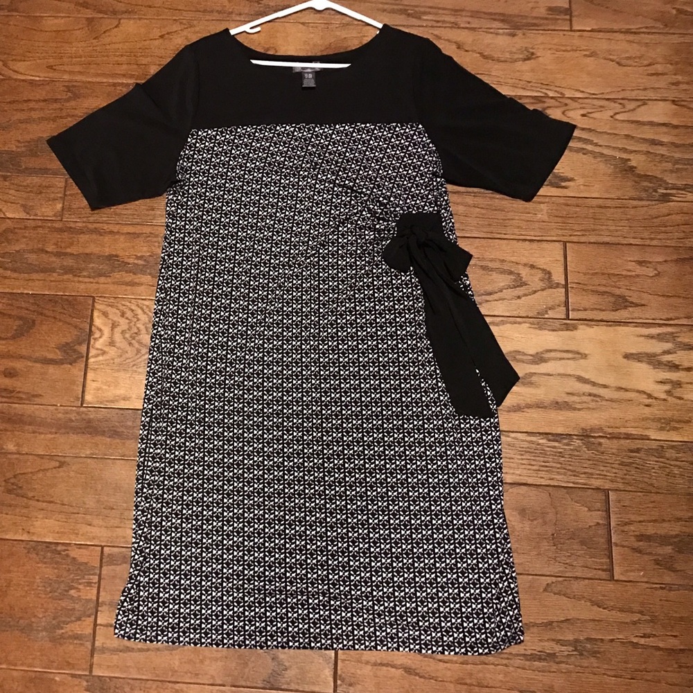 Black and white Maternity Dress