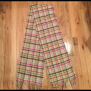 COACH multicolor stitch pattern scarf