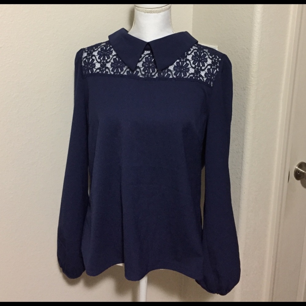 Navy blouse
