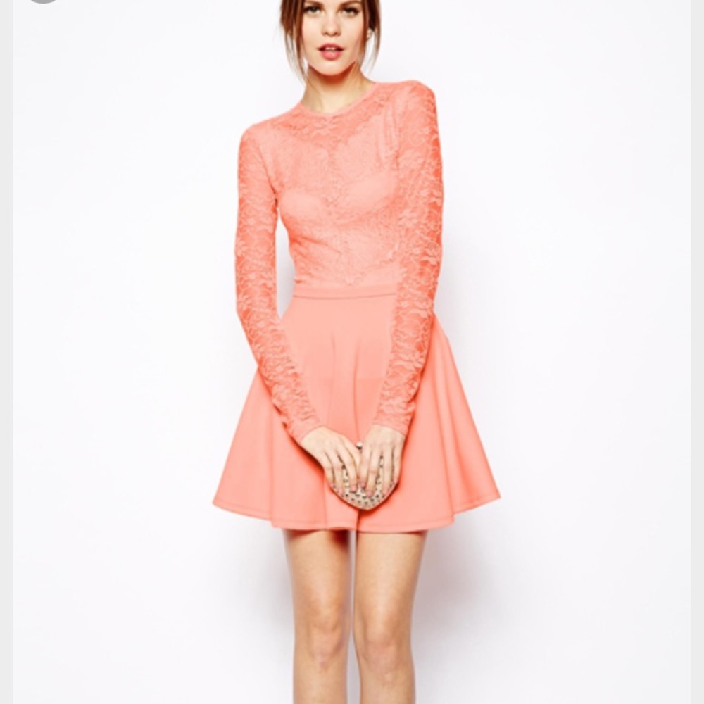 ASOS coral dress