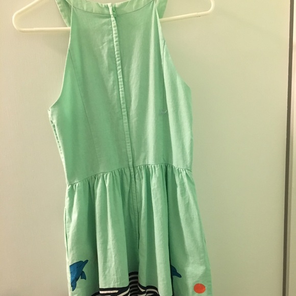 A cute teal mint green color summery dress. - Picture 3 of 4