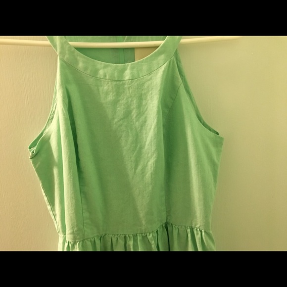 A cute teal mint green color summery dress. - Picture 4 of 4