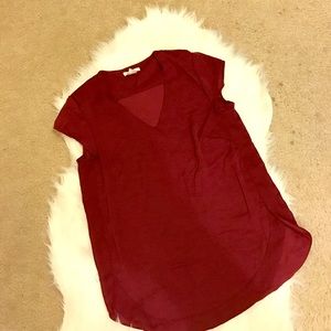 Oxblood blouse!