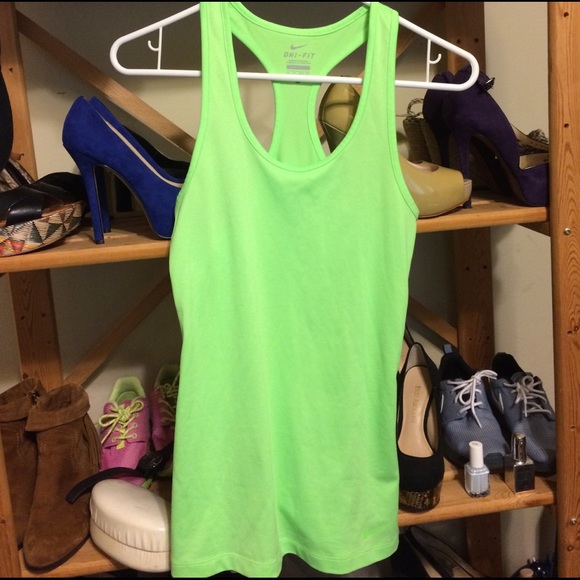 Nike Tops - Neon green Nike workout tank xs