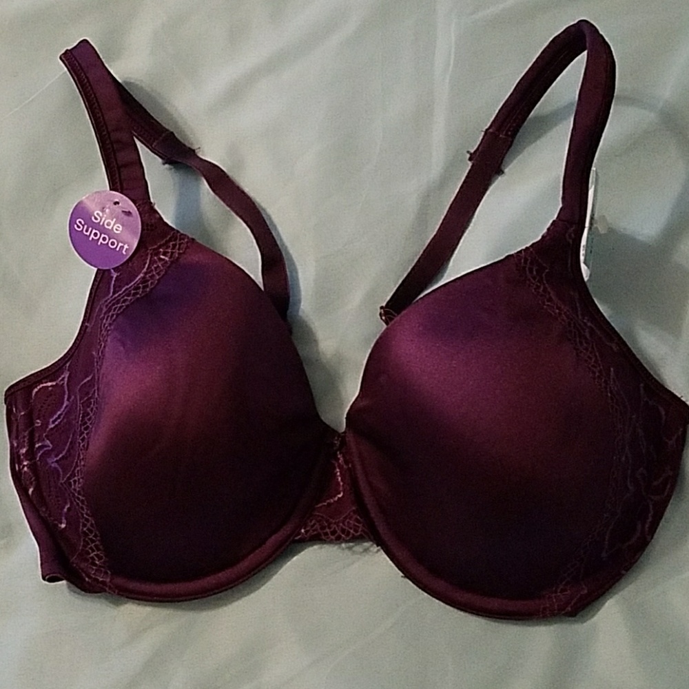 *SOLD* BALI Berry Punch Side Support Bra 36C