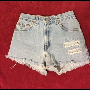 Vintage Cutoff Levi High Waisted Shorts