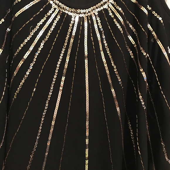 Black & Gold Sequin Tank - Picture 2 of 2