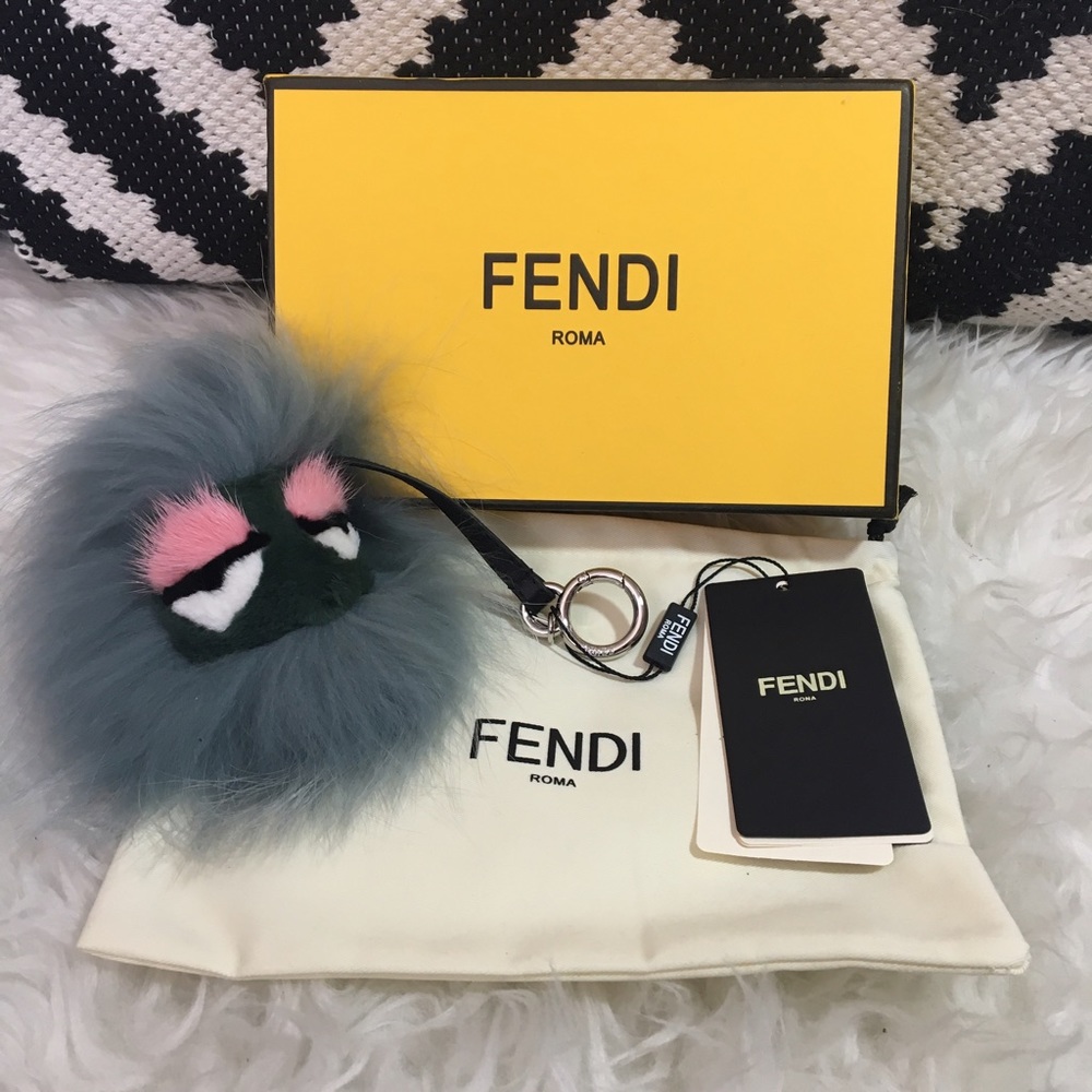 Fendi Mini Monster Lagoon Bag Bug Charm