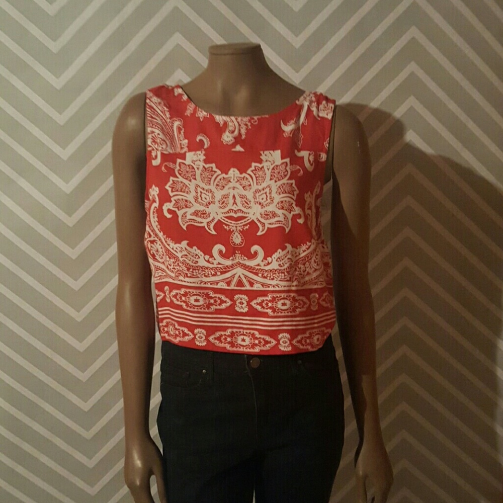 Patterned Crop Top