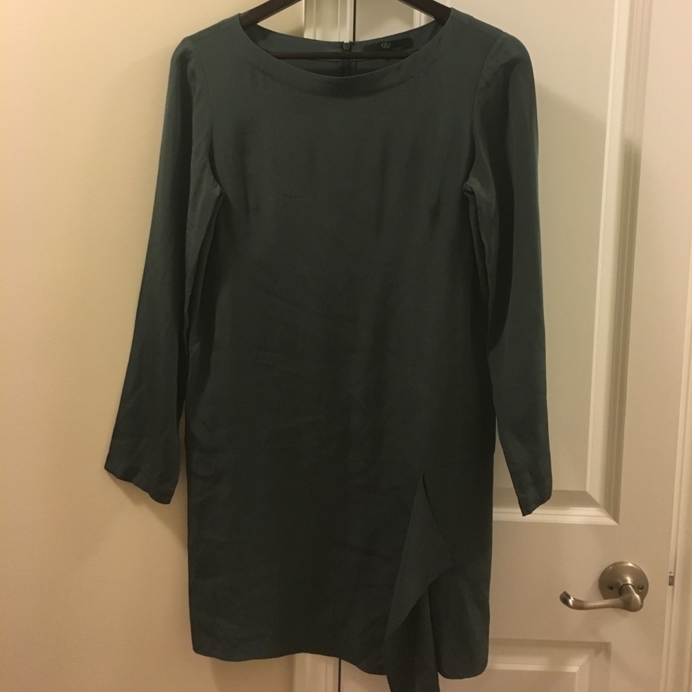 Jade Green Tibi Silk Shift