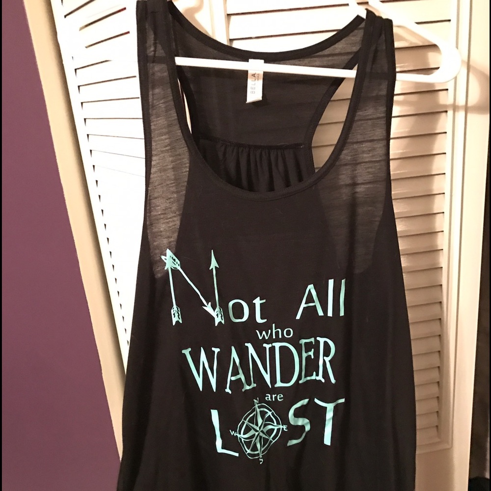 Black tank top