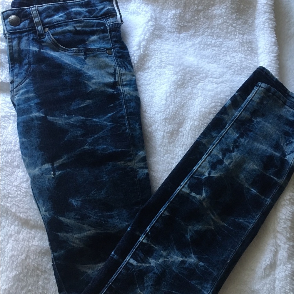 Blue Tie-Dye Jeans