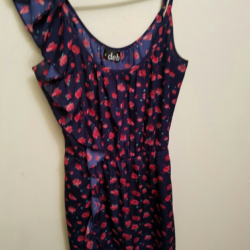 SOLD Floral Mini Deb Dress