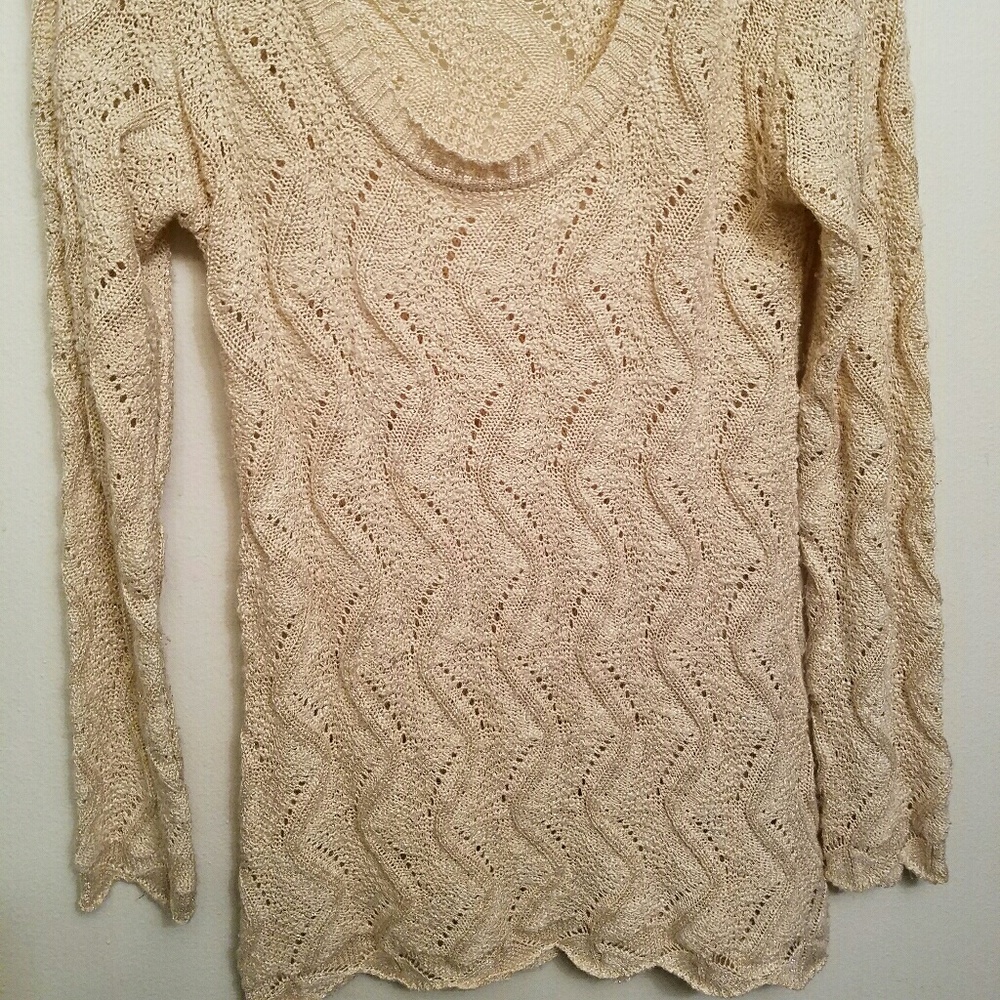 SOLD Sparkly Pink Blush Sweater