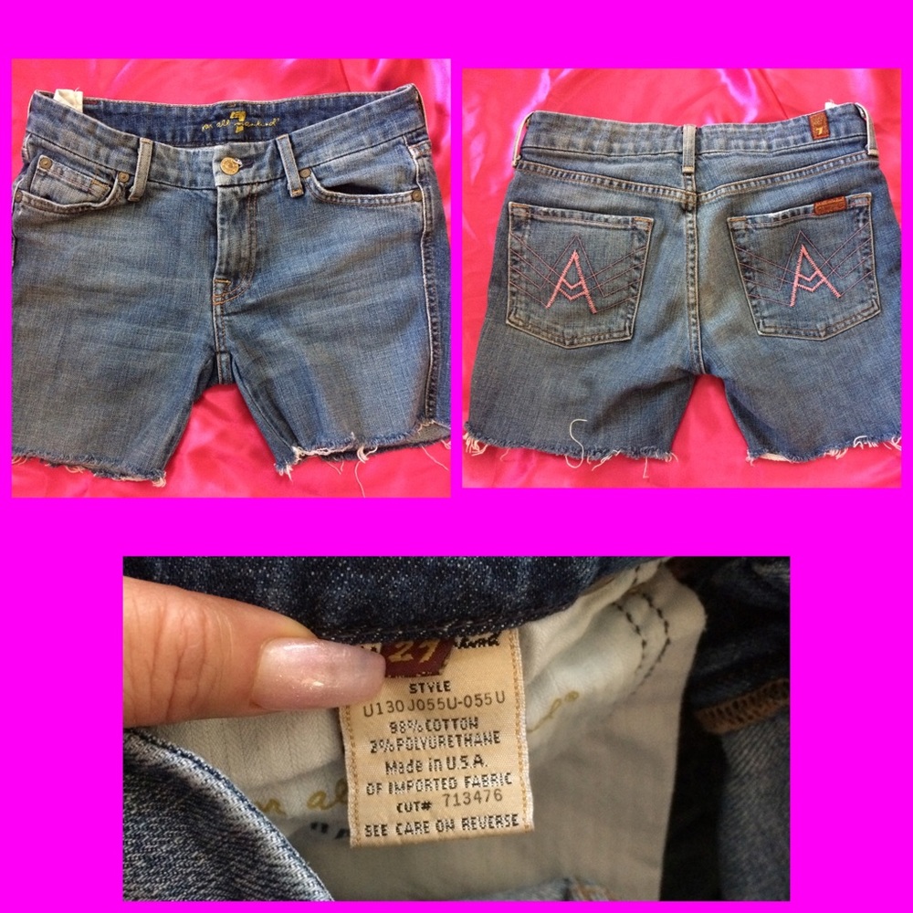 7 for all mankind shorts