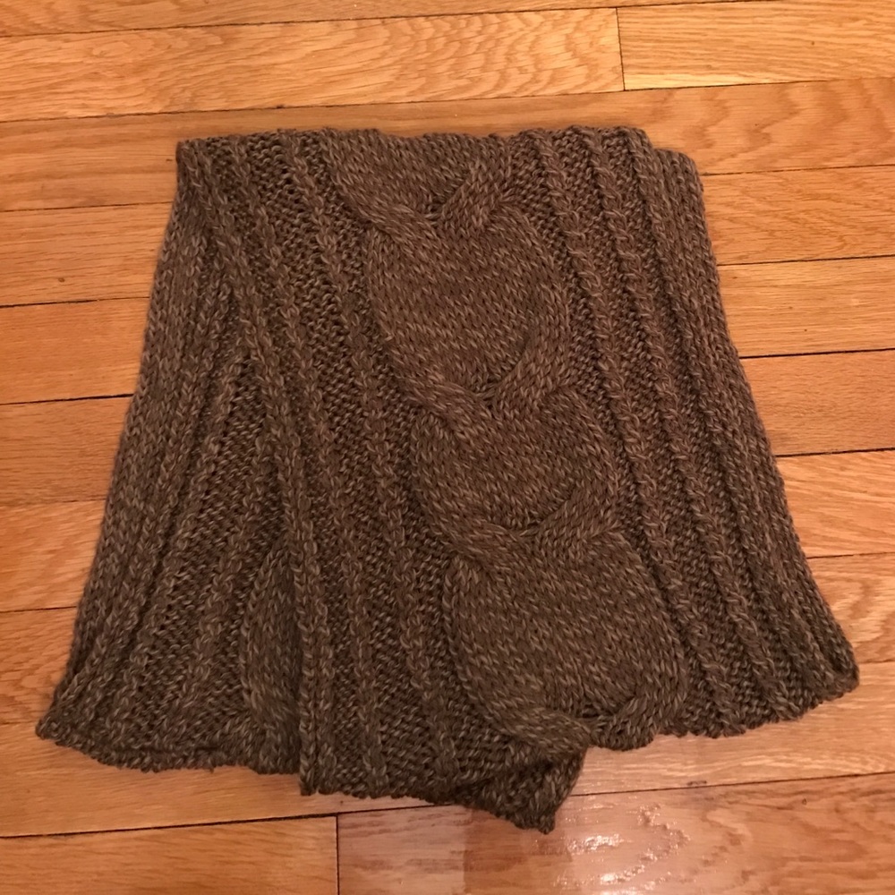 NWOT Life is Good infinity scarf in brown