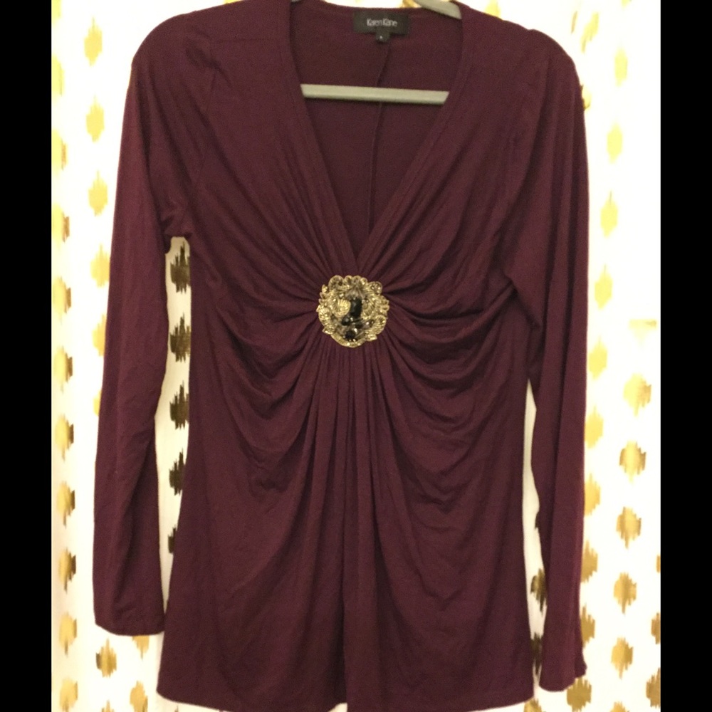 Karen Kane Embellished Blouse