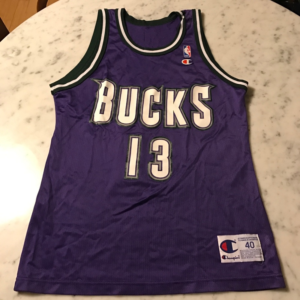 Rare Vintage Champion Glenn Robinson Bucks Jersey