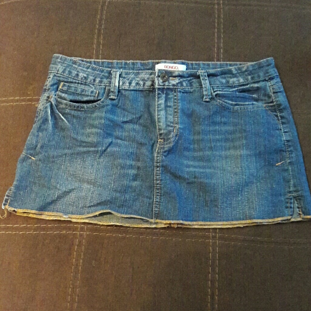 Cute mini jean skirt