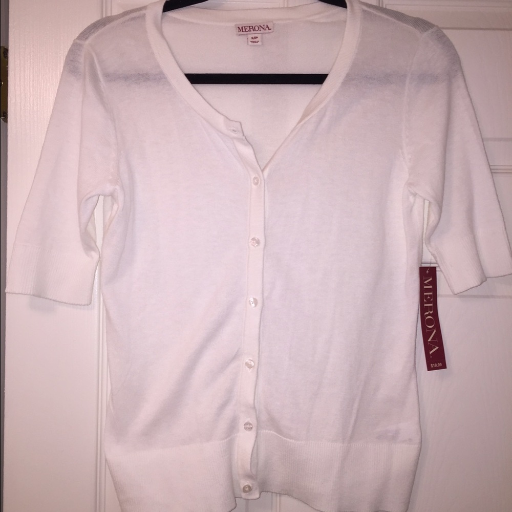 Mossimo White Cardigan