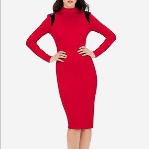 Eva Longoria Ponte Red Dress *Party*Holiday* Sz Sm