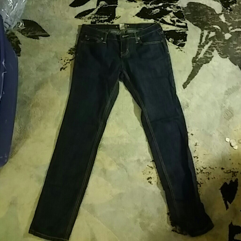 Dark blue jeans