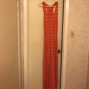 Peach Summer Maxi Dress