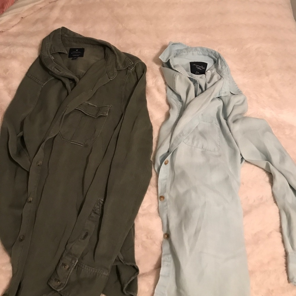 Button up long sleeve shirts!