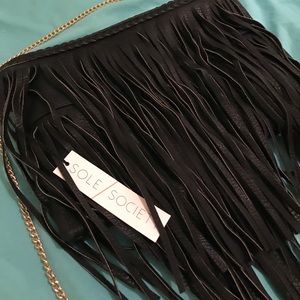 Fringe crossbody bag