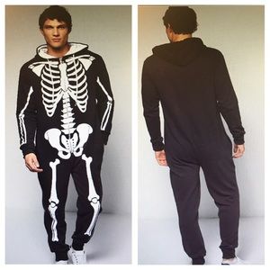 Skeleton Hooded Onesie