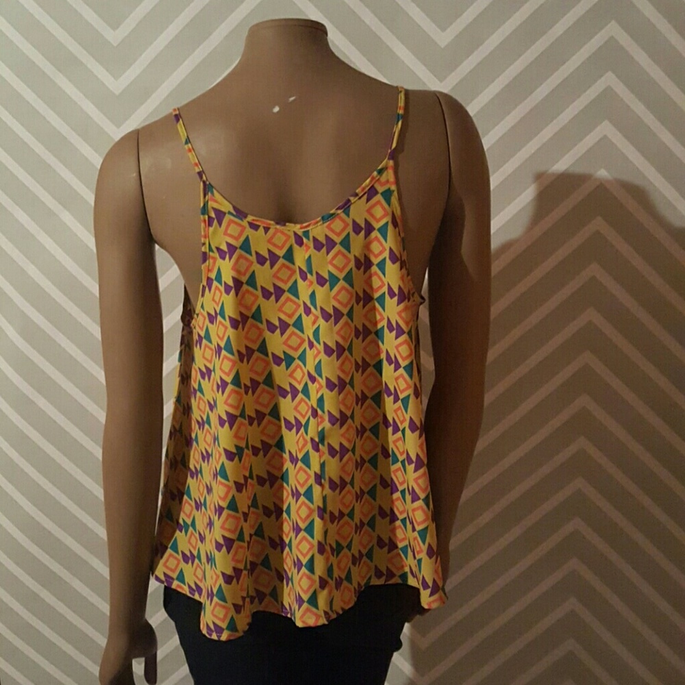 Colorful Geometric Patterned Tank - Picture 2 of 2
