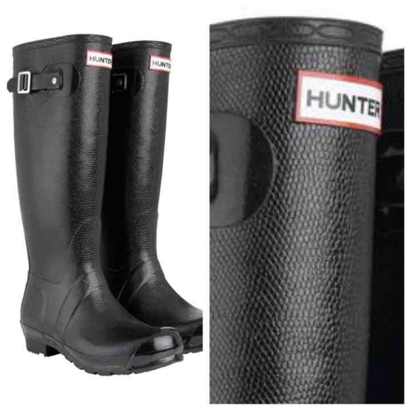 Hunter Shoes - RARE Hunter Carnaby Lizard Tall Rain Boots!