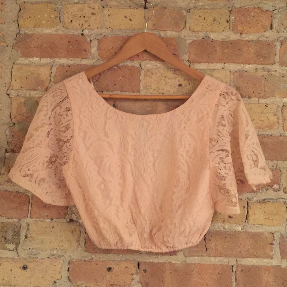 Laced crop top from Urban Outfitters
