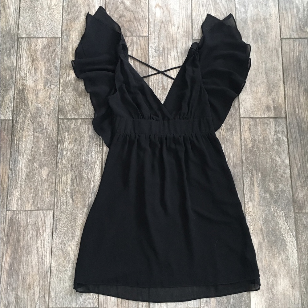 Black sheer dress