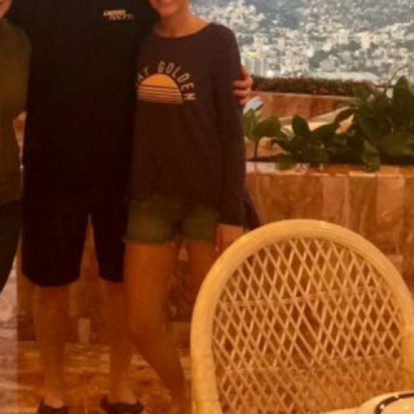 Navy "Stay Golden" shark bite sweatshirt - Picture 4 of 4