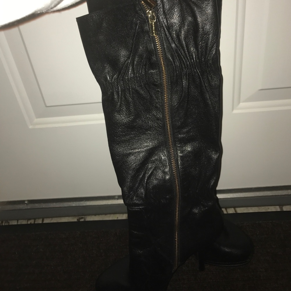 Michael Kors Black Leather Boots