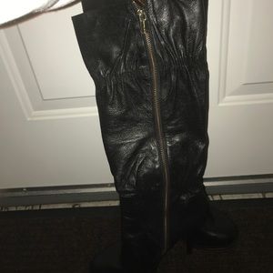 Michael Kors Black Leather Boots