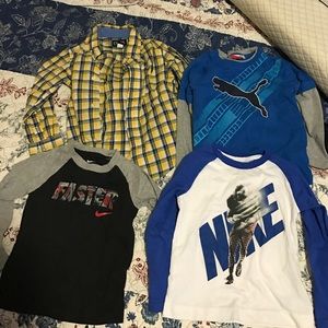 CHAMPS, puma , 2 Nike long sleeve shirts