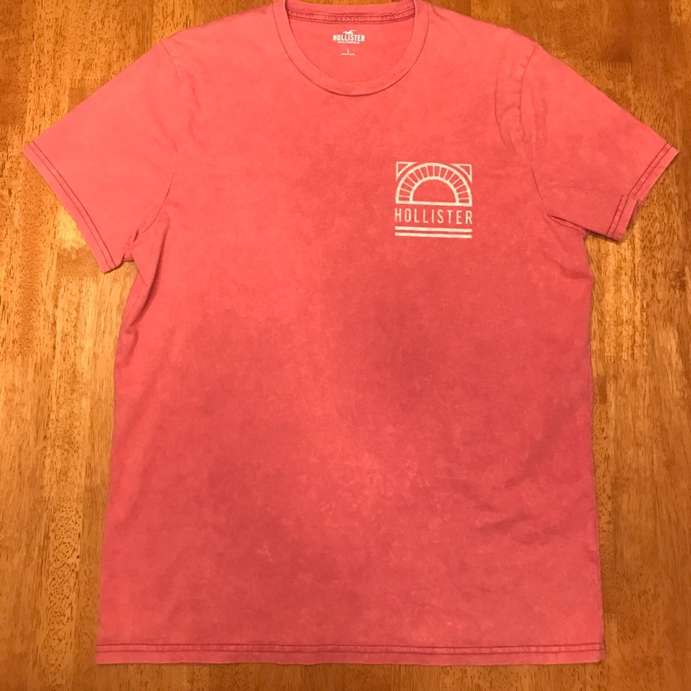 Hollister Distressed Red T-shirt