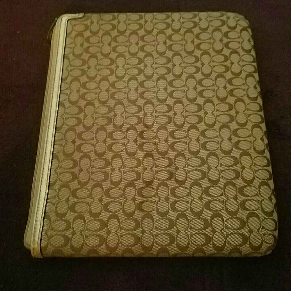 Used once Authentic Coach Ipad Case