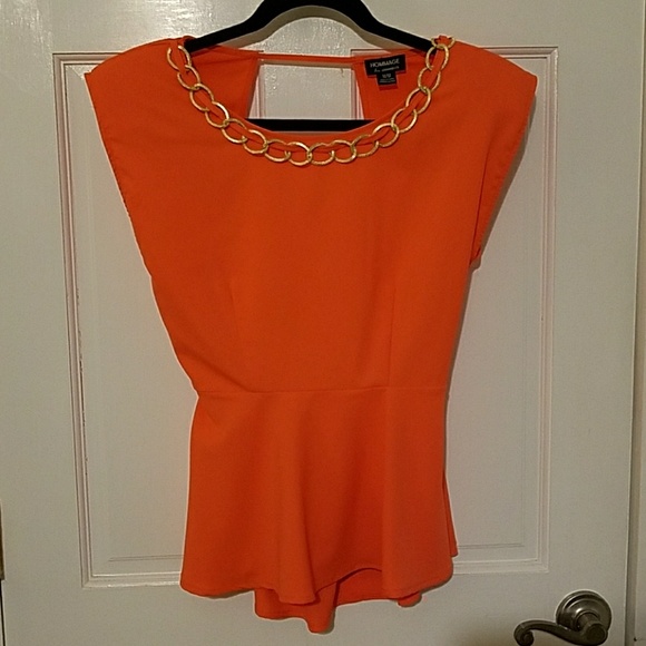 Tops - Backless peplum top